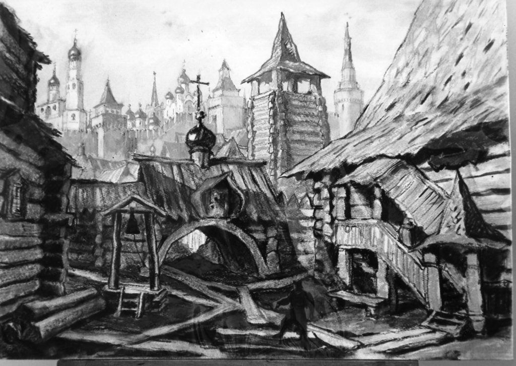 bozzetto per scenografia, serie di Benois Nicola (sec. XX)